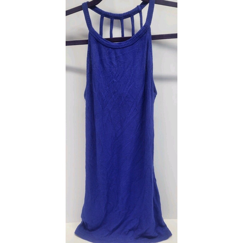 Venus Women's‎ Blue Strappy Loose  Tank Top Sexy Soft Sz M